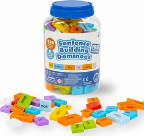 Educational Insights Sentence Building Dominoes - First Grade Classroom Must Haves, Elementary Literacy Materials for Centers or Homeschool, Reading Games, Learning to Read for Kids Ages 6 