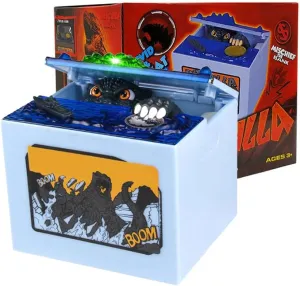 Electronic Coin Money Box, Automatic Stealing Coin Monster Dinosaur Coin Bank Piggy Toy Musical Movement Money Box Anime