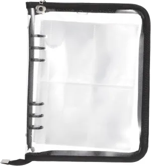 Elegant Sticker Book Binder: Reusable Organizer Travel Jewelry Organizer School Binder Zipper Card Holders