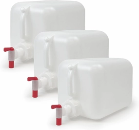ePackageSupply Premium 5-Gallon Hedpak With Spigot: Durable HDPE, BPA-Free Plastic, Reusable Liquid Storage Solution for water, juices, beverages, chemicals, essential oils, and liquid foods.