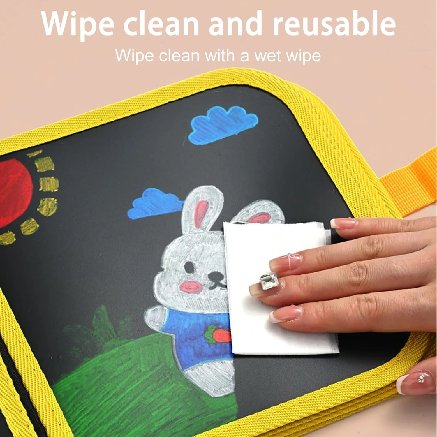 Erasable Coloring Book, Portable Reusable Coloring Book, Double-Sided Erasable Doodle Books with 12 Pens 16 Pages, Kids Art Kit, Washable Magic Drawing Pad Gifts for Family(Style a)