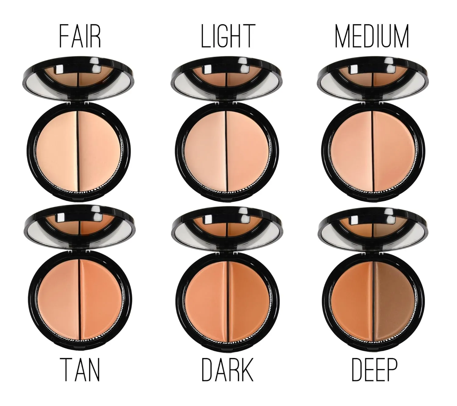 EVE PEARL HD Dual Foundation Full Coverage Long Lasting Non Greasy Vitamin E Skincare And 201 Contour Blender Brush Set Makeup Kit (Light)