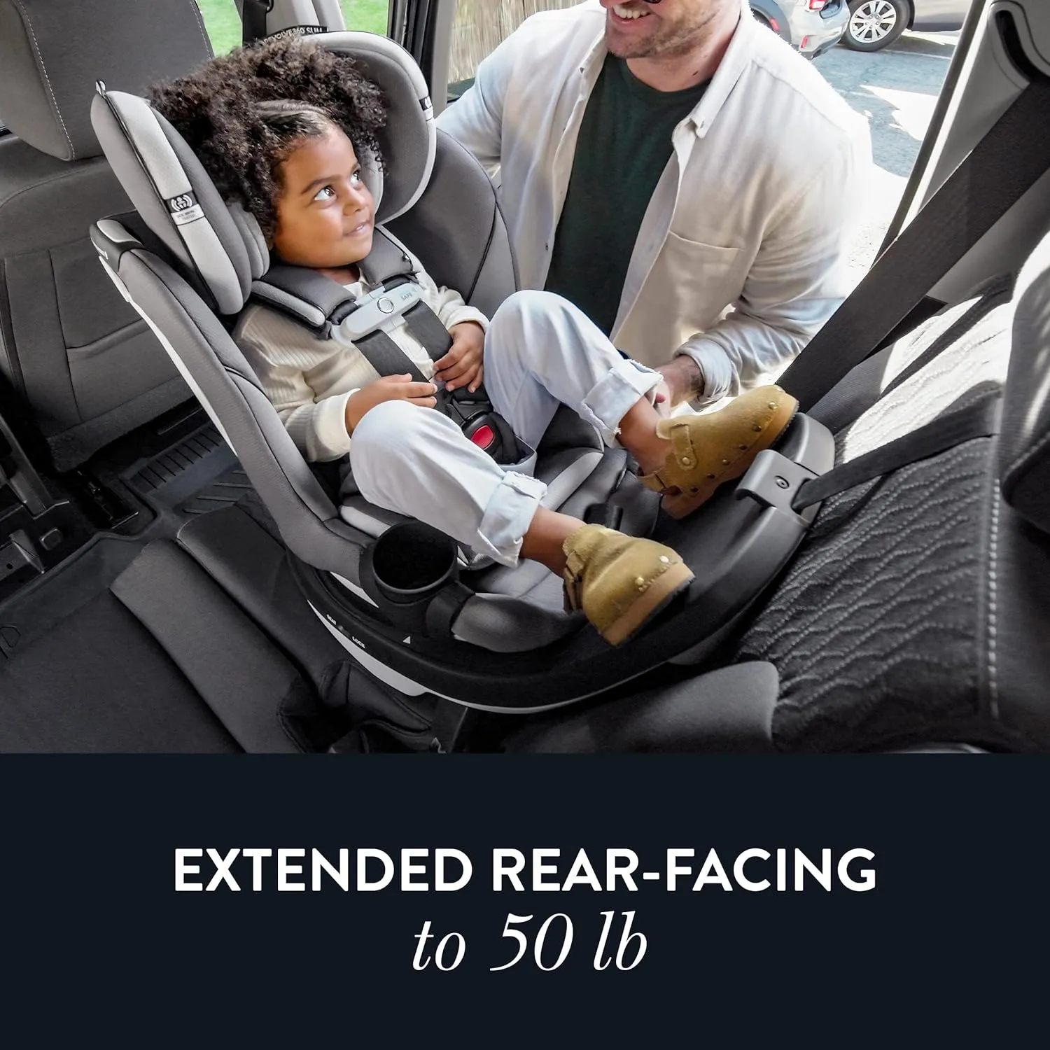 Evenflo Gold Revolve360 Slim 2-in-1 Rotational Car Seat with SensorSafe (Amethyst Purple)