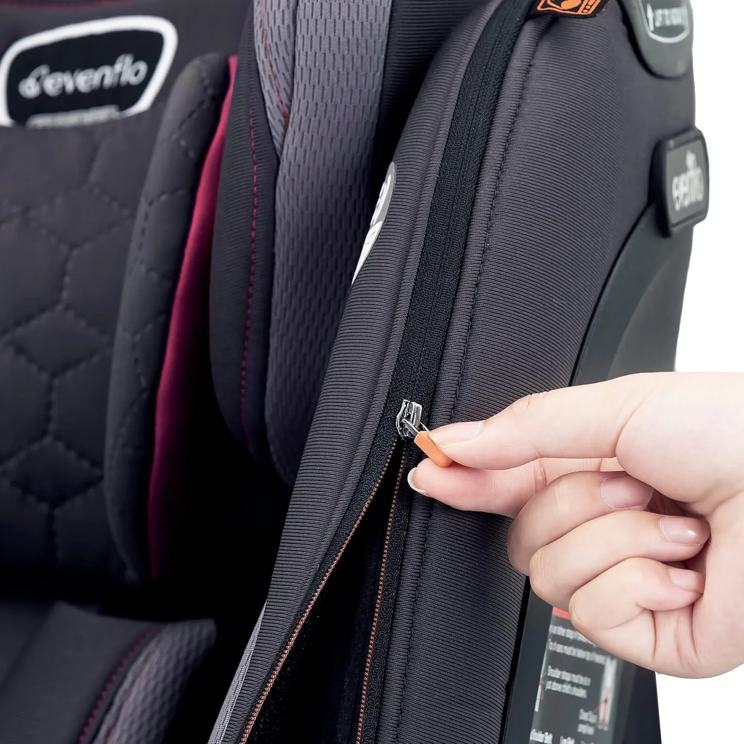 Evenflo Revolve360 Extend Convertible Car Seat with 360 Degree Rotation, Extended Rear-Facing, Forward-Facing, Booster Mode, and Secure Latch Install, Rowe Pink