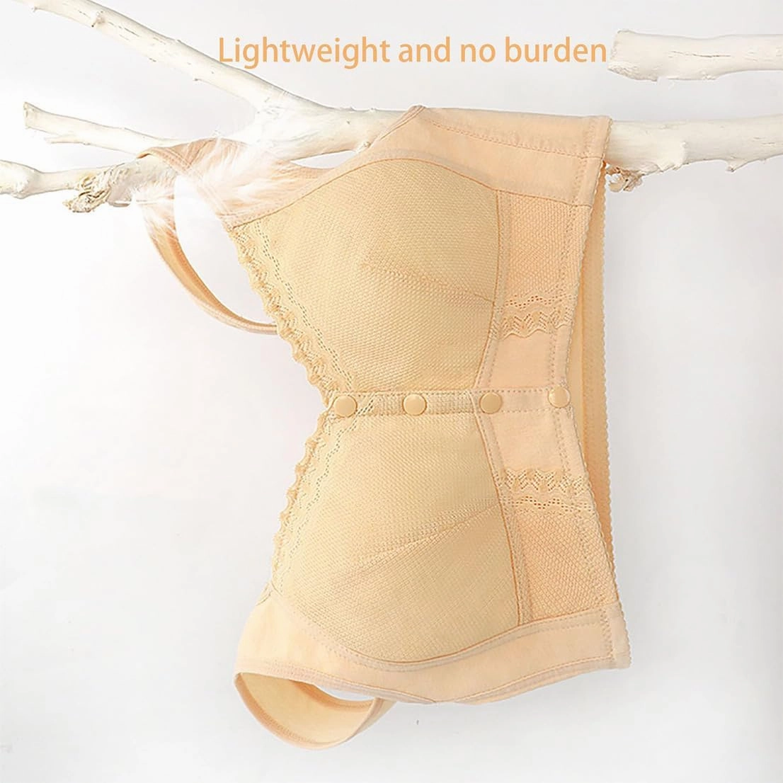 Evybliss Bra, Moona Bra - Front Closure Breathable Bra for Seniors, Moisture-Wicking Seamless Push Up Bra
