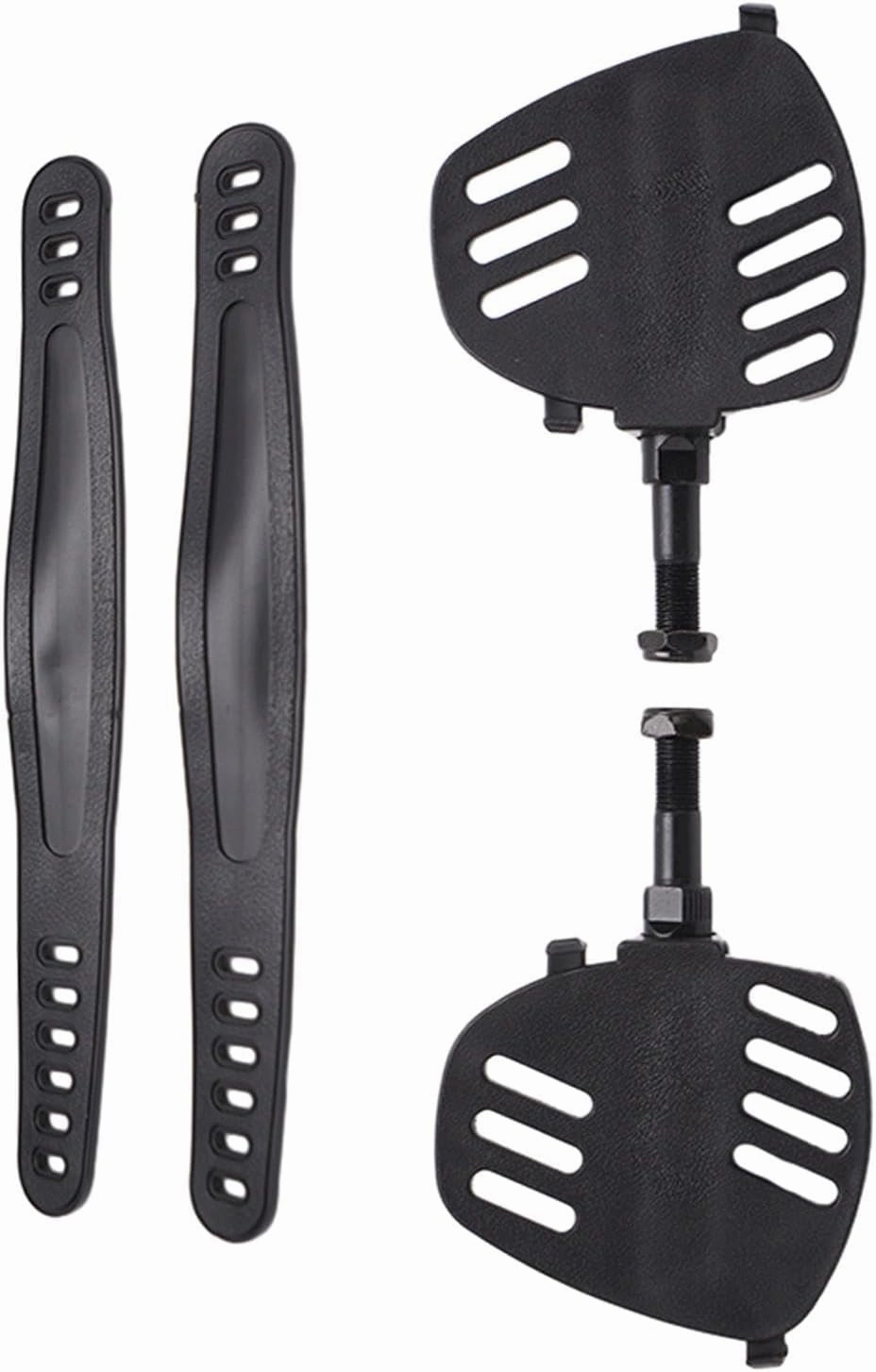 Exercise Bike Pedal with Strap Workout Device Anti Skid Reusable Multipurpose Replacements Pedal for Gym Fitness Centre Home