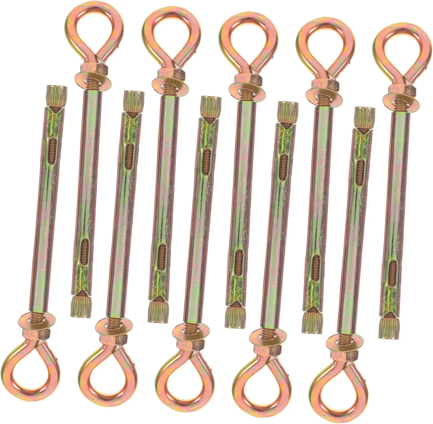 Expansion Eye Bolts 10pcs Metal Lifting Rings for Swing Hangers Punching Bag