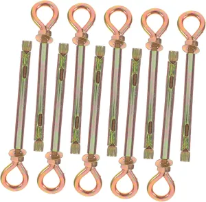 Expansion Eye Bolts 10pcs Metal Lifting Rings for Swing Hangers Punching Bag