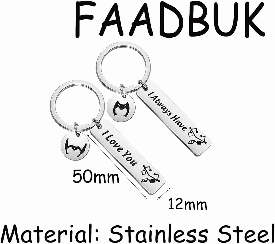 FAADBUK Catradora Couple Keychain Heart of Etheria Gift She-R and The Princesses of Powe Future Catra and Adora