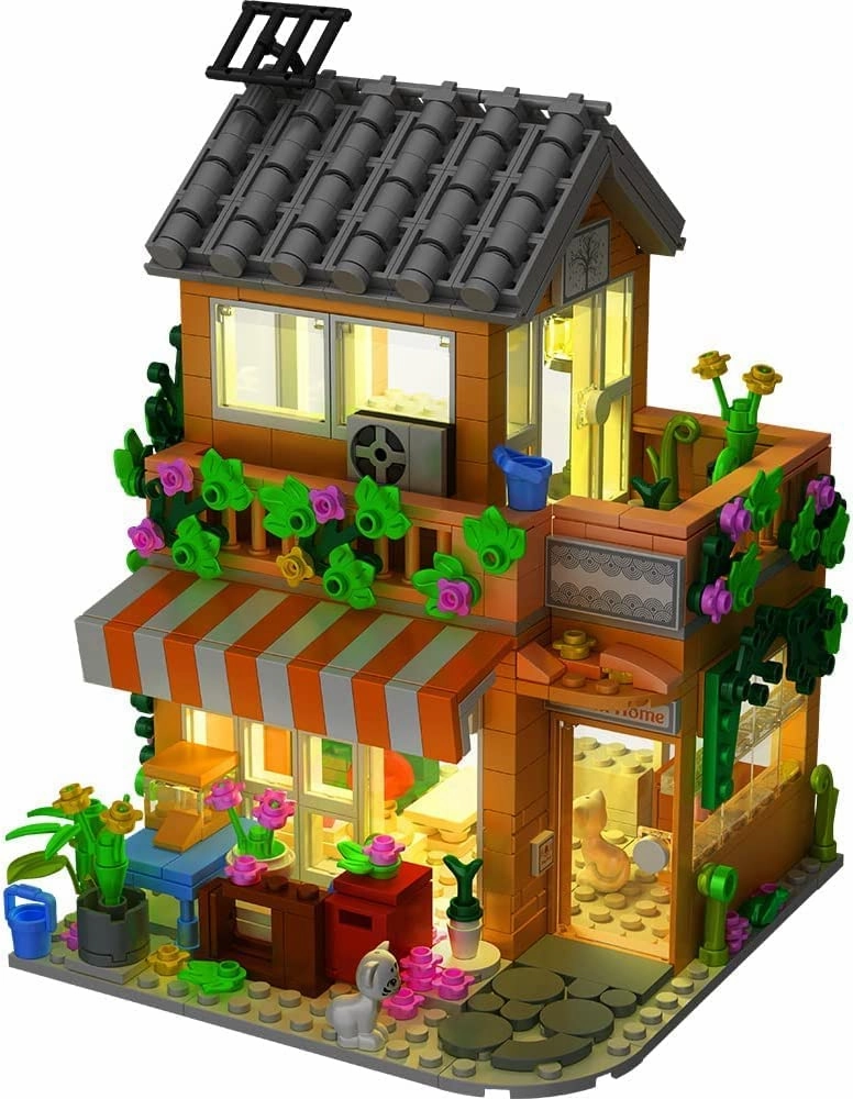 Family Holiday Friends House Modular Toy Building Blocks Bricks Set | General Jim's Toys