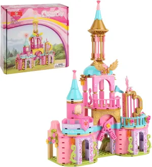Fantasy Princess Castle Building Set, Creative Building Toys for Girls, Ideal for Birthday Gifts, Party Favors for 6,7,8,9,10,11,12 Years Old Girls