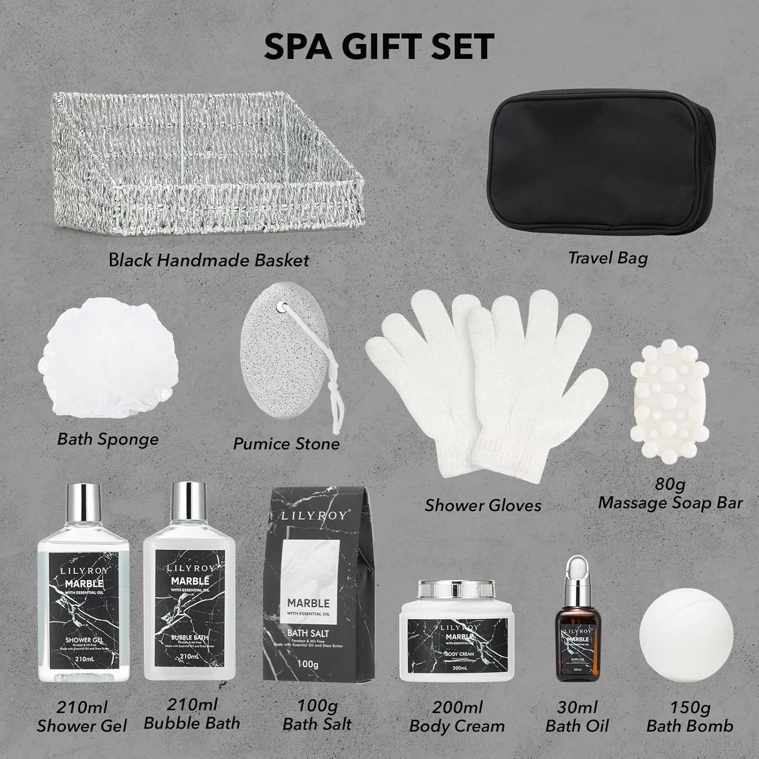 Fathers Day Gifts for Men Dad - 10-Piece Ultimate Bath & Body Gift Set for Women, Spa Gift Basket, Spa Collection with Bath Bomb | Mother's Day, Christmas, Birthday Gifts, All Occasion Holiday Present