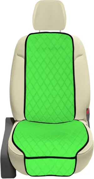 FH Group Car Seat Cover Cushion - 2 Pack Seat Covers for Cars Trucks SUV, Neosupreme Car Seat Cushions, Waterproof Car Seat Cover Cushion, Universal Fit Car Seat Protector Front Set Green