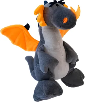 Fire Dragon - Cute Dinosaurs Stuffed Animal Plush Toy - Adorable Soft Dragon Toy Plushies and Gifts - Perfect Present for Kids, Babies, Toddlers (Grey,11.8 inch/30cm)