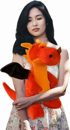 Fire Dragon - Cute Dinosaurs Stuffed Animal Plush Toy - Adorable Soft Dragon Toy Plushies and Gifts - Perfect Present for Kids, Babies, Toddlers (Orange,23.6 inch/60cm)