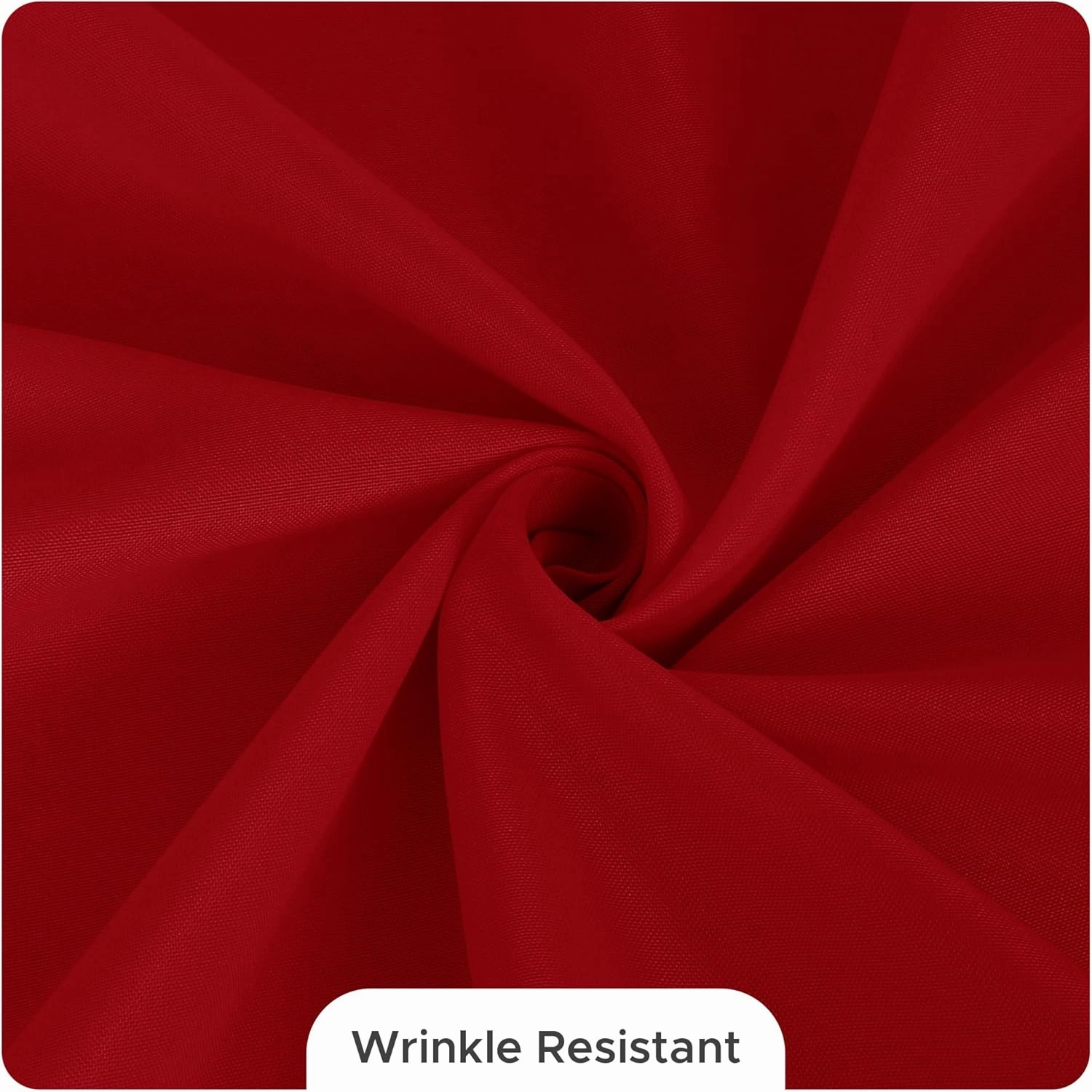 Fitable 8 Pack Round Tablecloths: Stain Resistant Wrinkle Free Circle Table Clothes, Washable Reusable Polyester Table Covers for Wedding Party Birthday Banquet Reception(Red, 120 Inch)