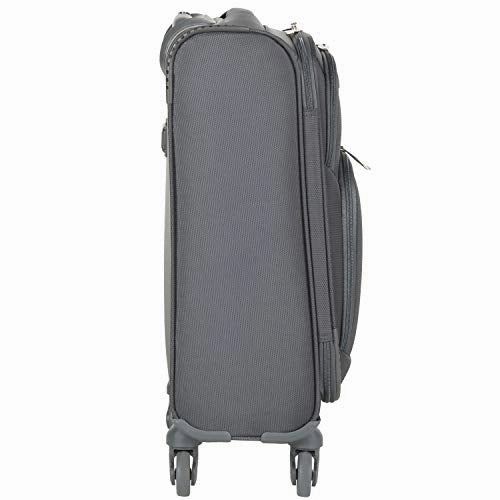 Flight Knight Lightweight 4 Wheel 800D Soft Case Suitcases Maximum Size for Virgin Atlantic, Delta Airlines Cabin Carry On Hand Luggage Approved for 67 Airlines Including easyJet, BA & Many More!