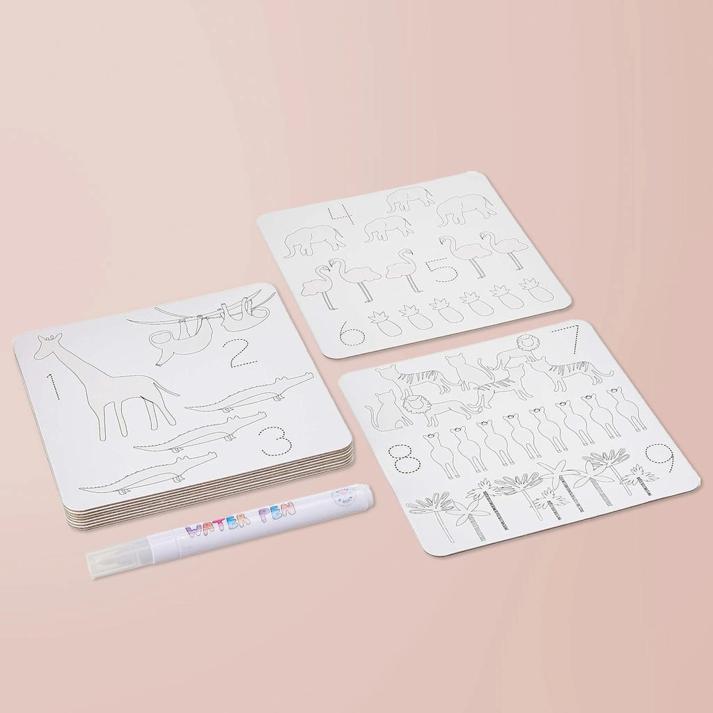 Floss & Rock Magic Colour-In Cards and Magnetic Play Scenes, Jungle