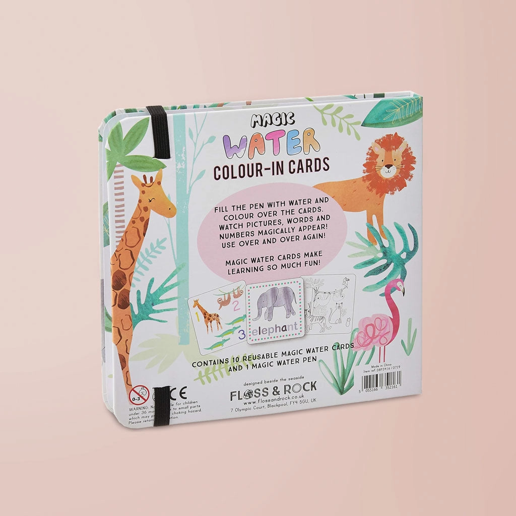 Floss & Rock Magic Colour-In Cards and Magnetic Play Scenes, Jungle