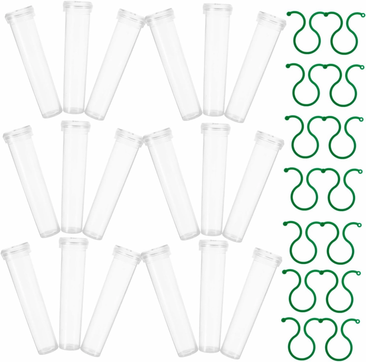 Flower Moisturizing Tube Set 1 Set of Plastic Floral Water Tubes for Fresh Flowers Easy to Use 6 Pack