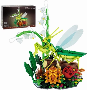Flowers & Mantis Insect Collection Animals Building Set, Insects and Rose Plants for Nature Decor, Ideas Gift Bug Building Toy for Adults Boys Girls (753 PCS)