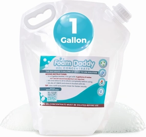 FoamDaddy Professional Strength Ultra-Concentrated Gel – Makes 300-400 Gallons of Foam Party Fun – High Stacking, Hypoallergenic – Designed for Any Foam Machine – 1 Gallon