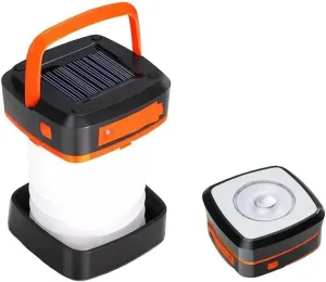 Foldable Solar & USB Charging Camping Lantern, Portable Christmas Mini Collapsible Waterproof Hanging Light, Power Bank for Indoor Outdoor Camping Use, Travel Accessories