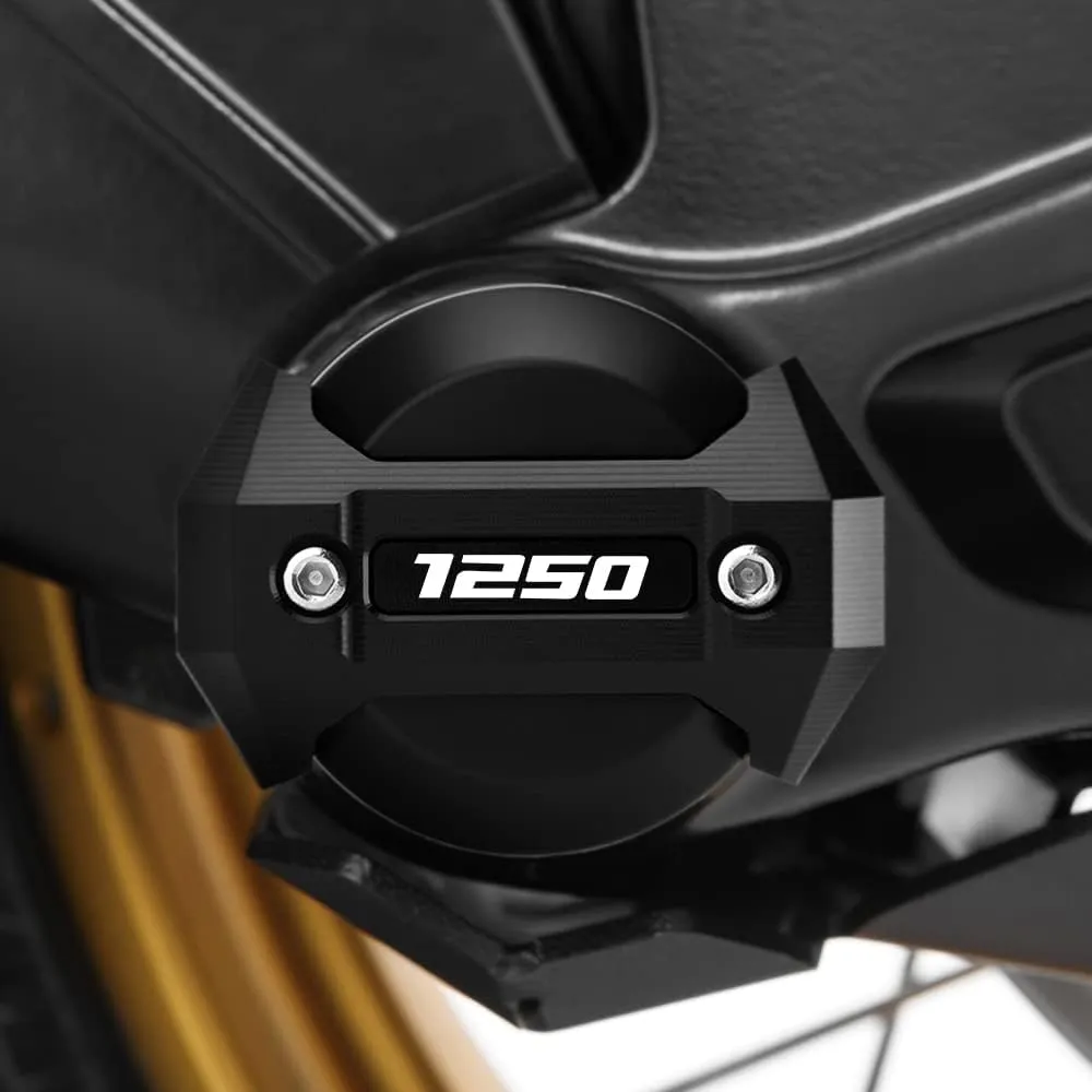 For BMW R1250GS / Adventure HP R1250R R1250RS R1250RT Motorcycle Frame Slider Wheels Sliders Crash Pad Falling Protector Guard Cover r1250gsa r 1250 gs Accessories (black)