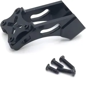 for Wltoys 144001 144010 124007 124017 Metal Tail Wing Mount Fixing Bracket RC Car Upgrade Parts Accessories Multiple Colors Available RC Car Upgrade Part(Black)