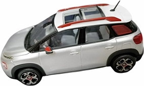 for Citroen C3 Aircross SUV 2017 1 43 Silver White Top Alloy Car Models Decoration Collection Toys Non-Remote App Controlled Toys