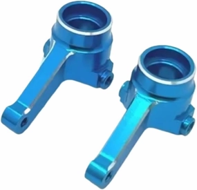 for LC PTG-2 PTG-2R 1/10 Metal Front Steering Cup Rc for Racing Model Crawler Truck for Buggy Car Upgrade Parts OP Accessories RC Steering Knuckles Cup(Blue)