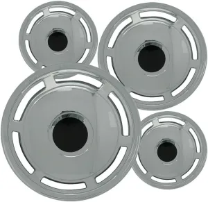 Fuel Rider 15 inch Chrome ABS Hubcap Wheel Covers Compatible with 1986-1996 Chevrolet Caprice (Set of 4) Wheelcovers for 15 inch Standard Steel Wheels- Auto Tire Cover Replacement Exterior Cap Cover