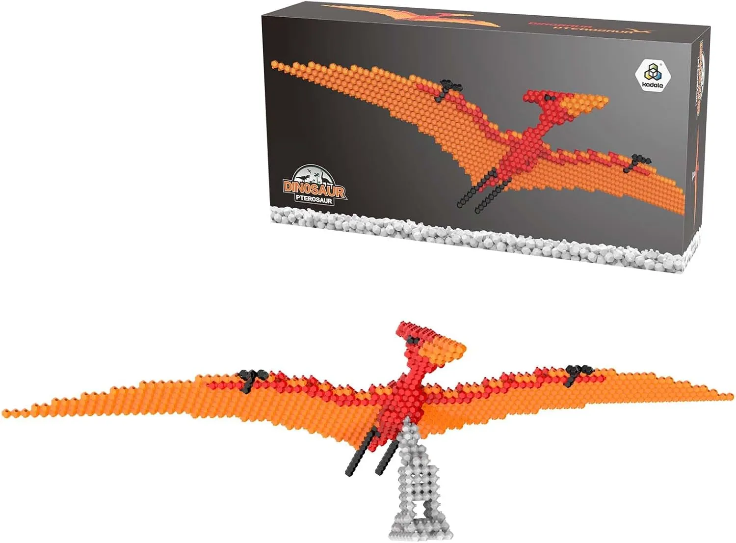 Fun Dinosaur Building Set 421PCS, Pterosaur Creative Educational Toys Boys Girls 8 , Animal Figures Building Kit Model Jurassic Dino Blocks Toy Dispaly Present for Kids & Adults