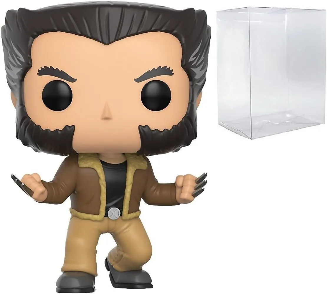 Funko POP Marvel: X-Men - Logan [Wolverine] Vinyl Figure (Bundled with Compatible Box Protector Case), Multicolor, 3.75 inches