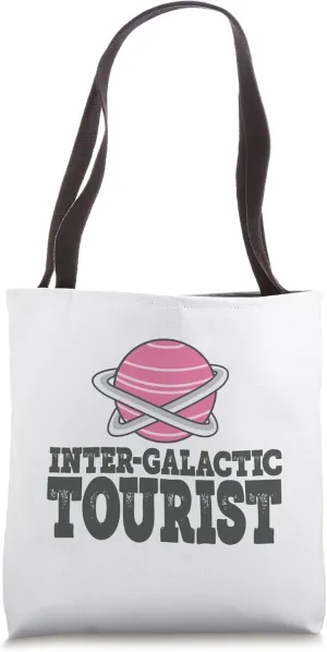 Funny World Traveling Inter-Galactic Tourist Tote Bag