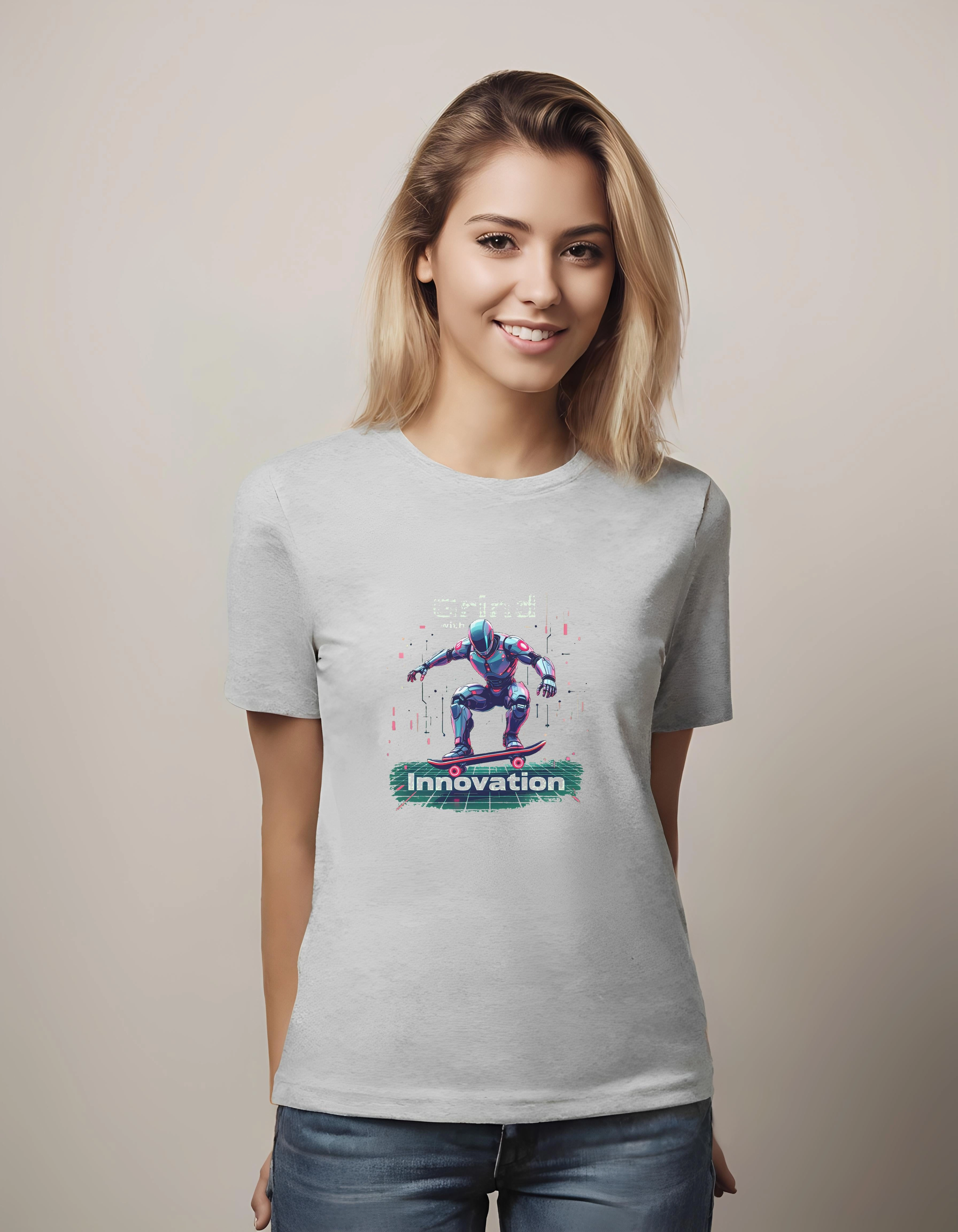 Futuristic Robot Skate Design | Classic T-Shirt (Unisex)