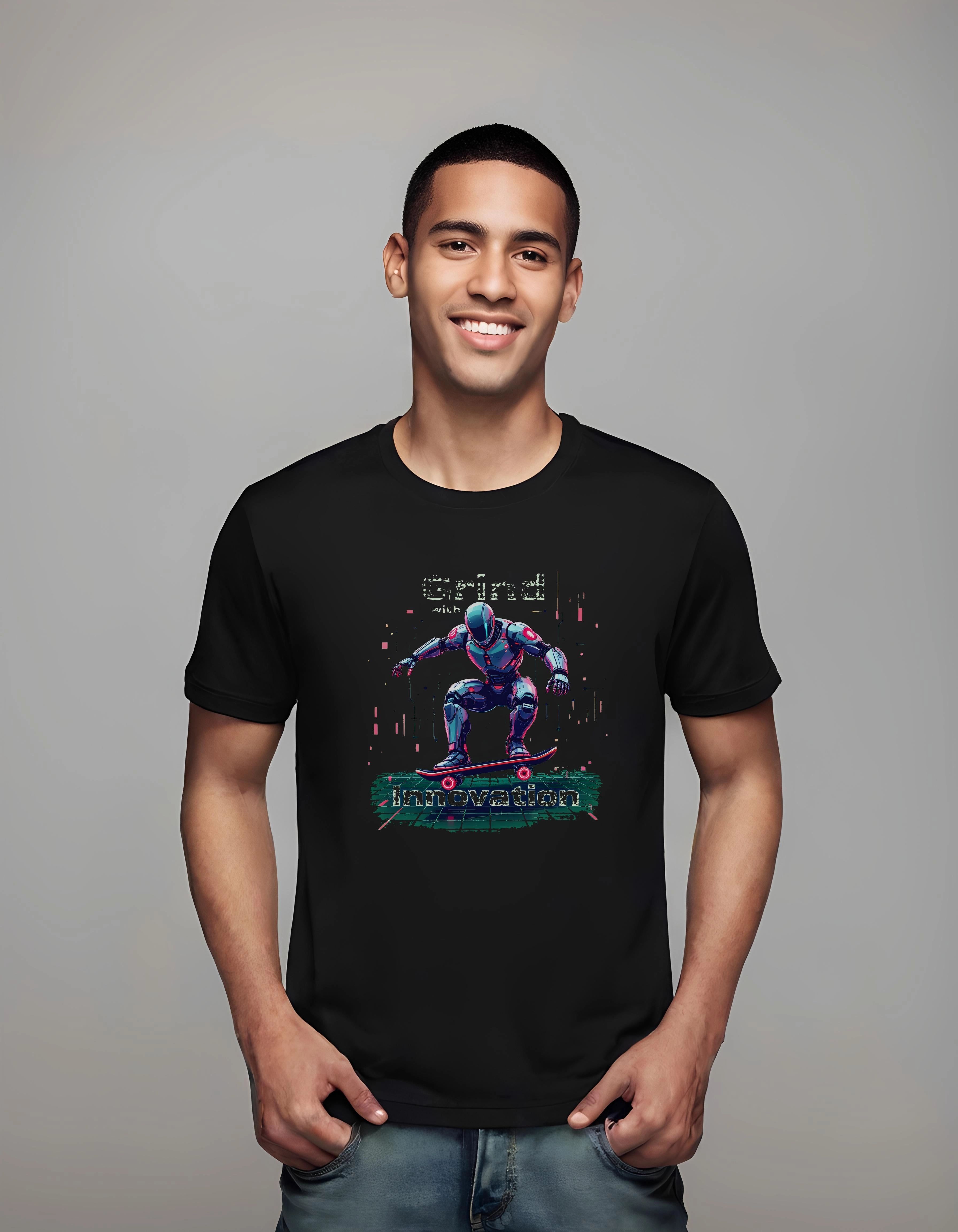 Futuristic Robot Skate Design | Classic T-Shirt (Unisex)