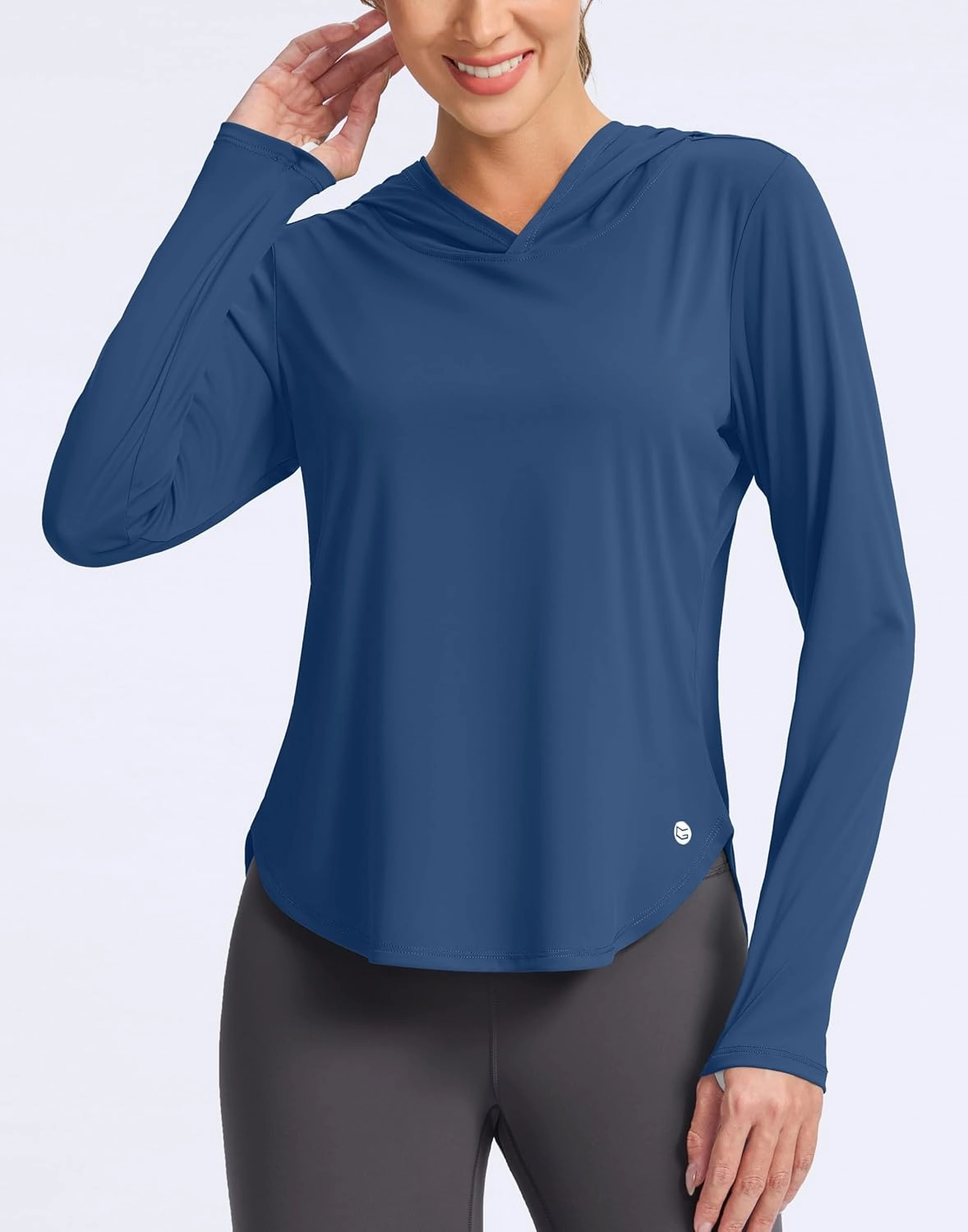 G Gradual Women's UPF 50  Sun Shirt with Hoodie Long Sleeve UV Protection Shirts Lightweight Hiking Fishing Shirts for Women