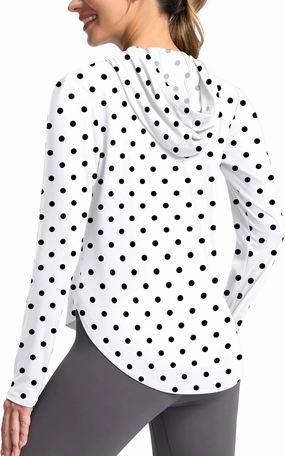 G Gradual Women's UPF 50  Sun Shirt with Hoodie Long Sleeve UV Protection Shirts Lightweight Hiking Fishing Shirts for Women