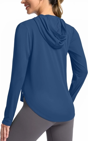 G Gradual Women's UPF 50  Sun Shirt with Hoodie Long Sleeve UV Protection Shirts Lightweight Hiking Fishing Shirts for Women