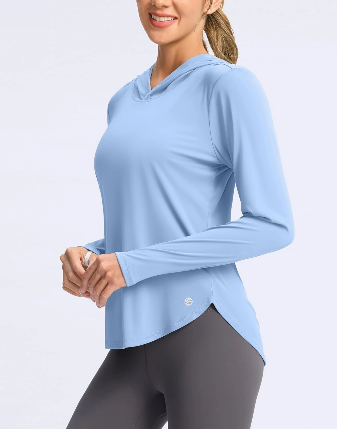 G Gradual Women's UPF 50  Sun Shirt with Hoodie Long Sleeve UV Protection Shirts Lightweight Hiking Fishing Shirts for Women