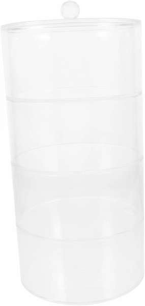 Gatuida Jewelry Display Storage Case Transparent Organizer for Necklaces and Watches Design for Home and Vanity Display Stylish and Modern Jewelry Holder
