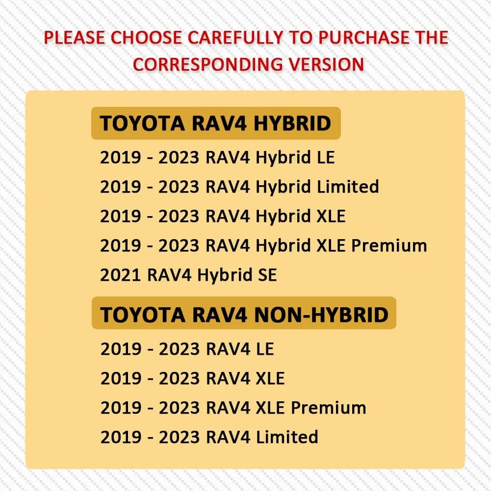 GIANT PANDA Pu Leather Car Seat Covers Full Set Custom Fit for 2019 2020 2021 2022 2023 2024 2024 Toyota RAV4 LE, XLE, XLE Premium, Limited -(Non-Hybrid & Adventure,TRD-Off - Beige)