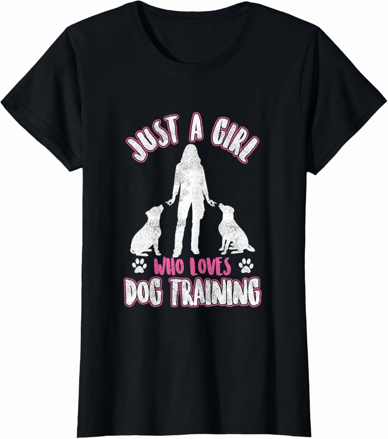 Girl Loves Dog Training Dogs Trainer Animal School Behavior T-Shirt