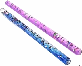 Glitter Wand, Magic Wonder Tube - for Kids, Sensory Room, Kaleidoscope Wand Replacement Two 11" Wonder Wand Sticks (Blue, Purple)