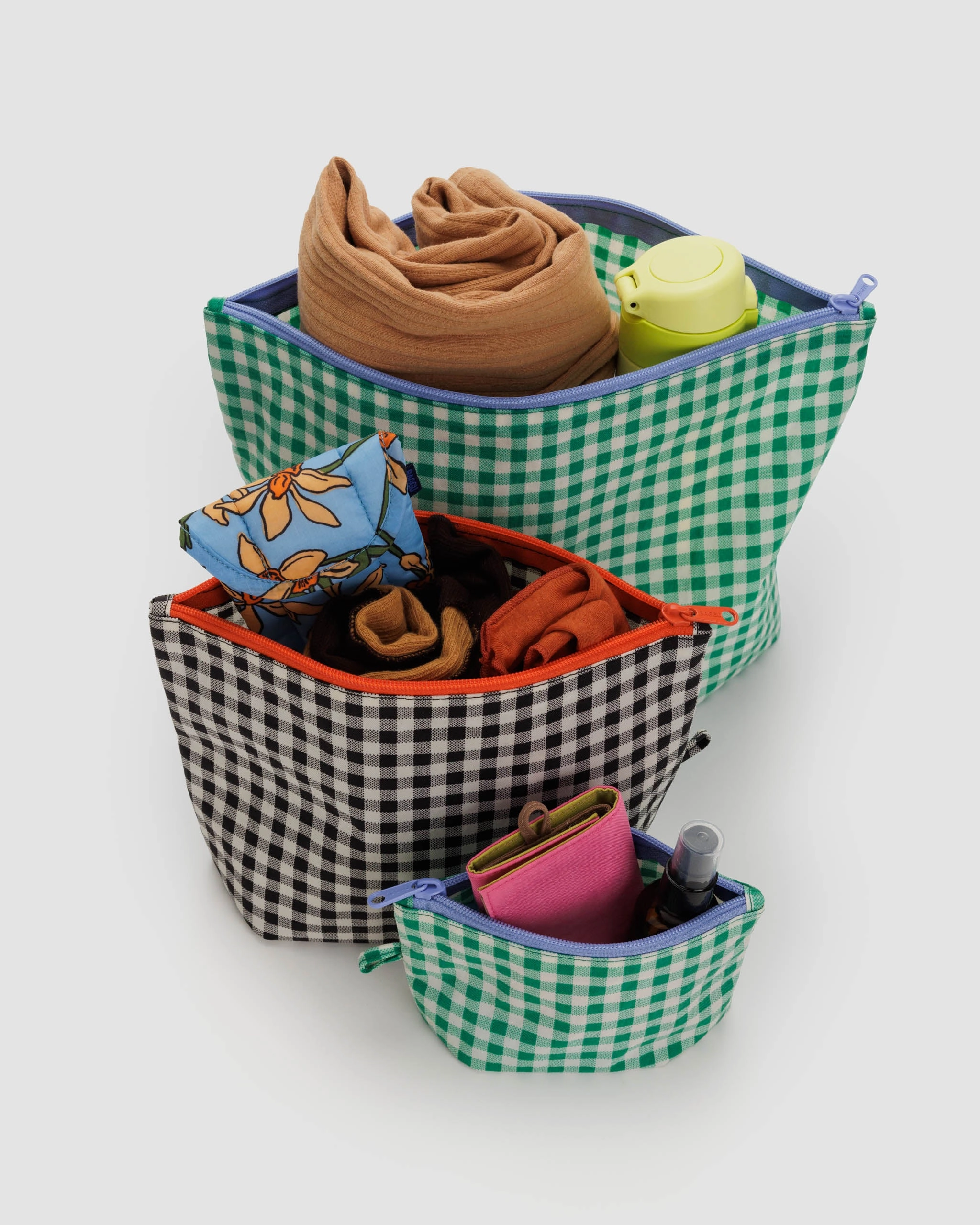 Go Pouch Set - Gingham