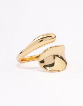 Gold Plated Bold Wrapped Ring