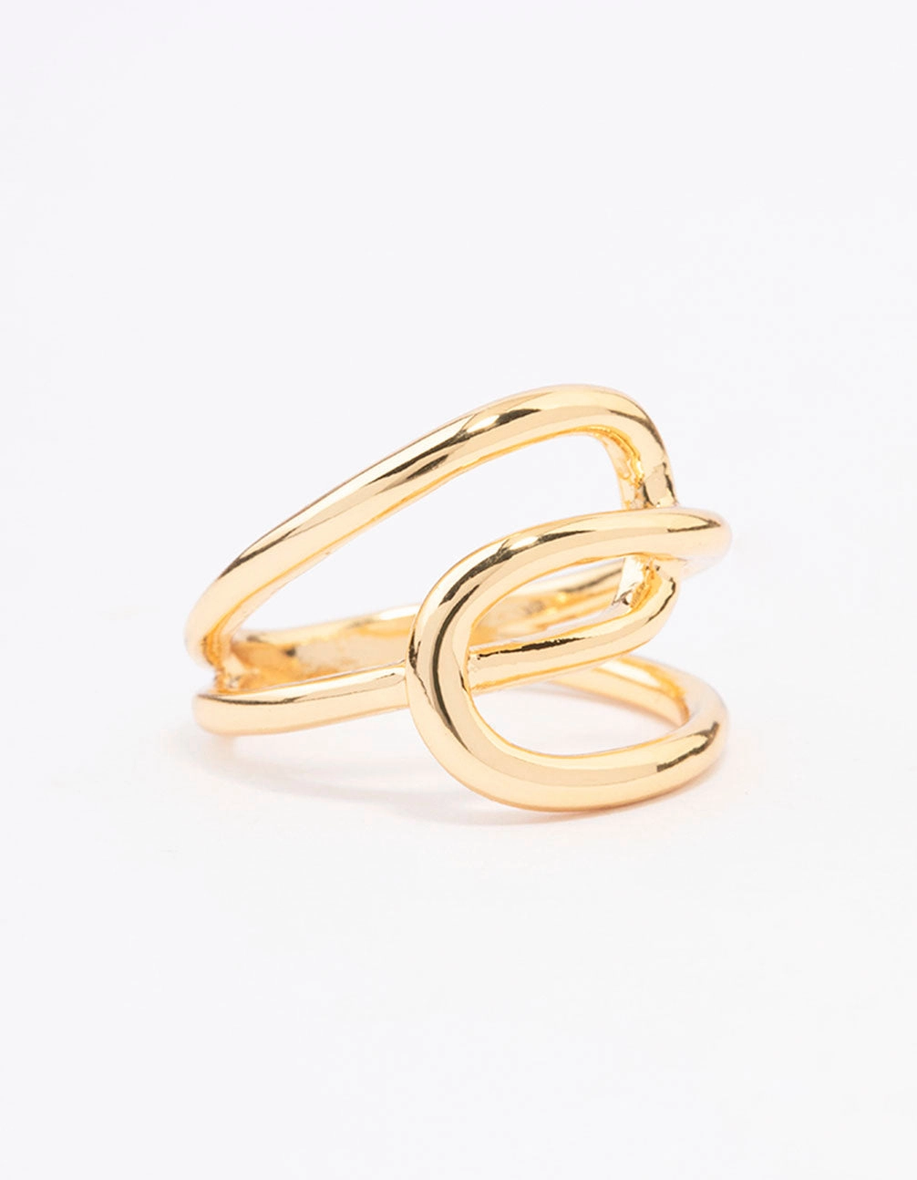Gold Plated Interlocked Ring