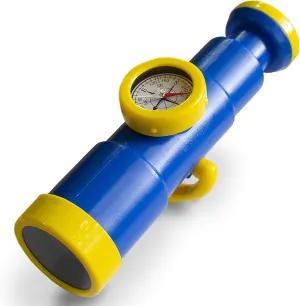 Gorilla Playsets 07-0040-B/Y Toy Telescope with Working Compass - Blue/Yellow, Non-Magnifying