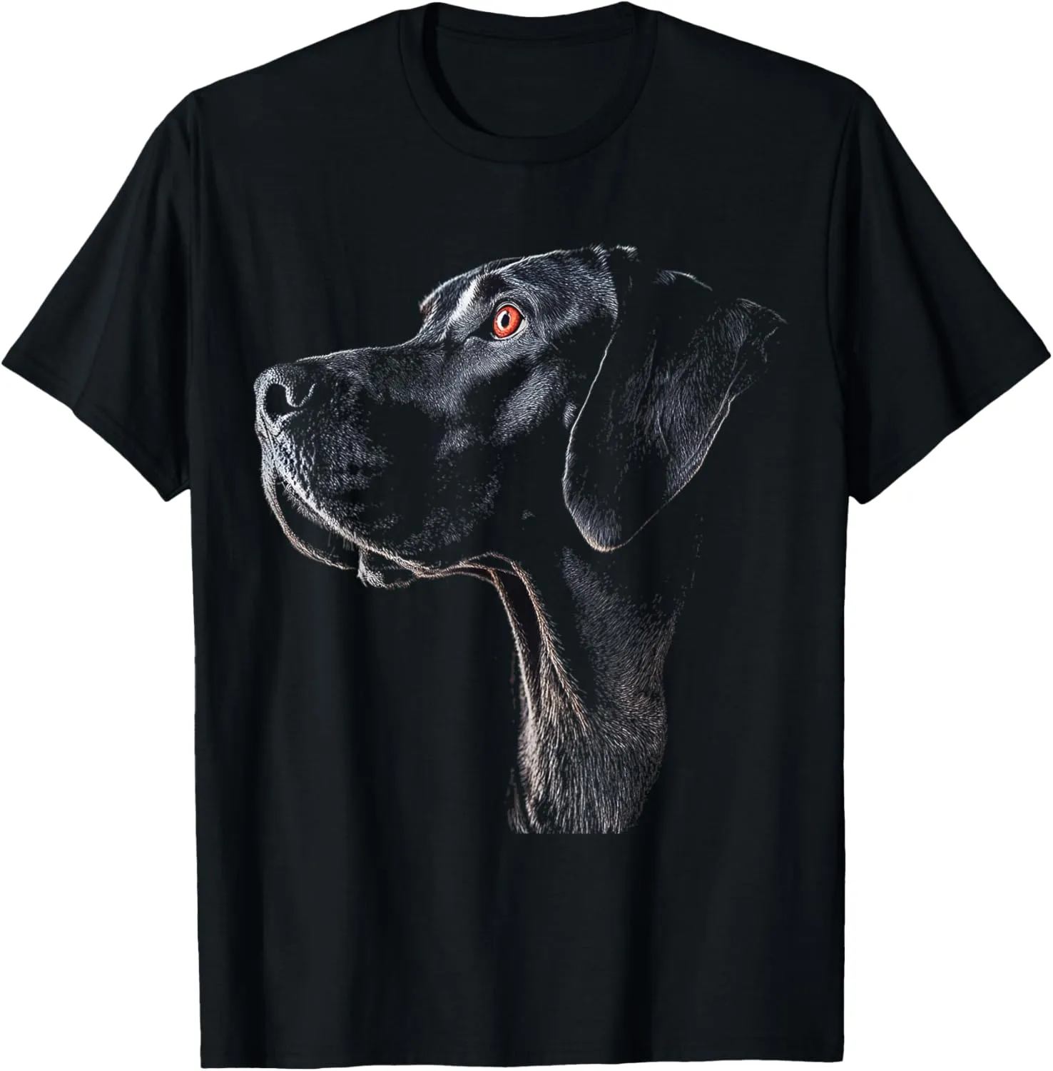 Great Dane Dog Motif Pet Illustration Great Dane T-Shirt